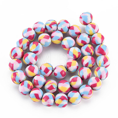 Handmade Polymer Clay Beads Strands CLAY-N008-054-06-1