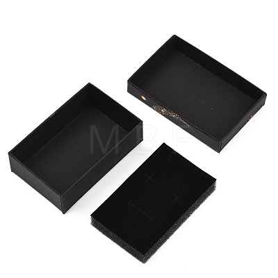 Gold Stamping Planet Cardboard Jewelry Packaging Boxes CON-T002-01B-1