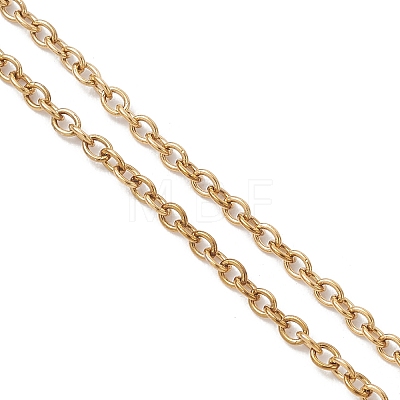 3Pcs 3 Styles 2.5MM Brass Cable Chain Slider Bracelet Makings AJEW-JB01520-1