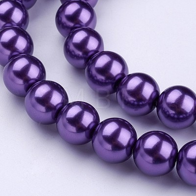 Glass Pearl Beads Strands HY-12D-B75-1