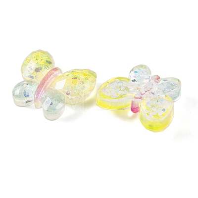 Transparent Epoxy Resin Butterfly Decoden Cabochons CRES-M034-02B-1