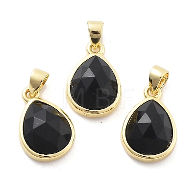 Natural Obsidian Charms G-L553-47G-01-1