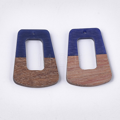 Resin & Walnut Wood Pendants RESI-S358-84D-1