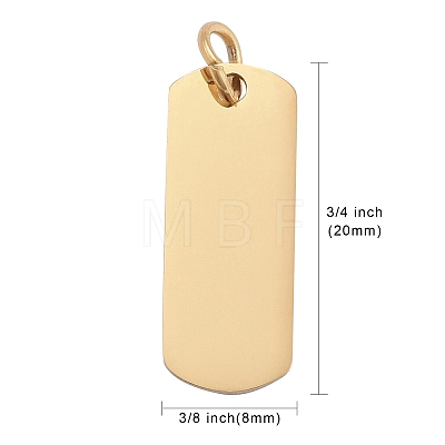 304 Stainless Steel Pendants Ion Plating(IP) STAS-I311-30G-1