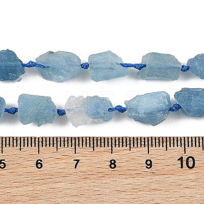 Raw Rough Natural Aquamarine Beads Strands G-D101-A05-02-1