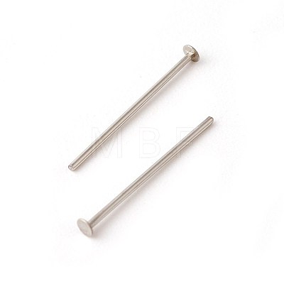 304 Stainless Steel Flat Head Pins STAS-G185-07P-0.5x12mm-1