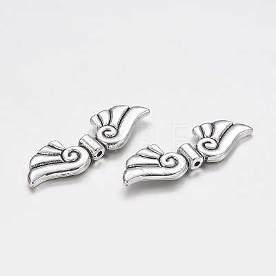 Tibetan Style Alloy Beads X-TIBEB-4993-AS-RS-1