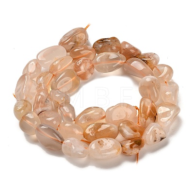 Natural Cherry Blossom Agate Beads Strands G-P497-01E-68-1