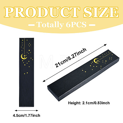 Gold Stamping Moon Printed Cardboard Paper Jewelry Necklace Packaging Boxes LS-CON-TAC0071-004A-1