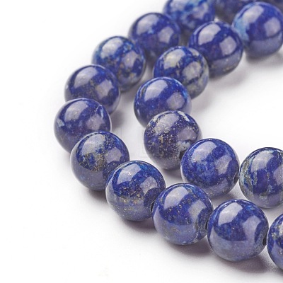 Natural Lapis Lazuli Bead Strands X-G-G953-02-8mm-1