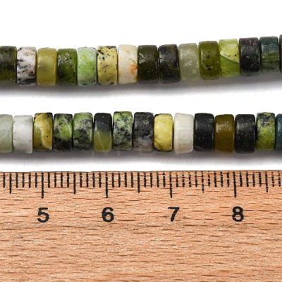 Natural Serpentine Beads Strands G-L624-I16-3x6mm-1
