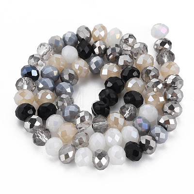 Electroplate Glass Beads Strands EGLA-S194-18C-1