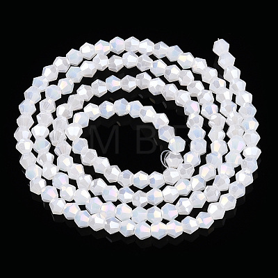 Imitation Jade Electroplate Glass Beads Strands EGLA-A039-J2mm-B06-1