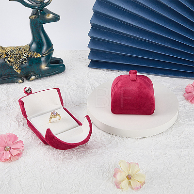 Velvet Finger Ring Package Boxes CON-WH0085-195A-1