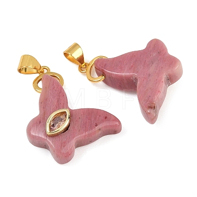Natural Rhodonite Pendants GG-CBA19F2-01G-11-1
