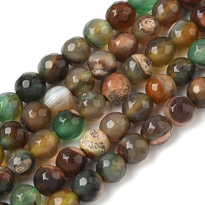 Natural Agate Beads Strands X-G-C082-A01-52-1