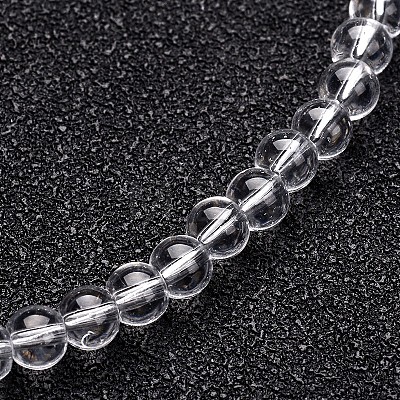 Glass Round Bead Strands for DIY Crafing X-GLAA-I028-6mm-01-1