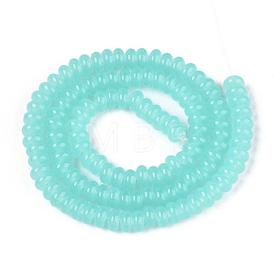 Imitation Jade Glass Beads Strands X-GLAA-T025-6mm-06B-1
