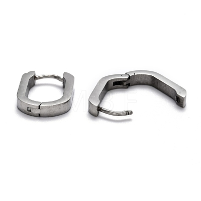 304 Stainless Steel Huggie Hoop Earrings STAS-H156-11A-P-1