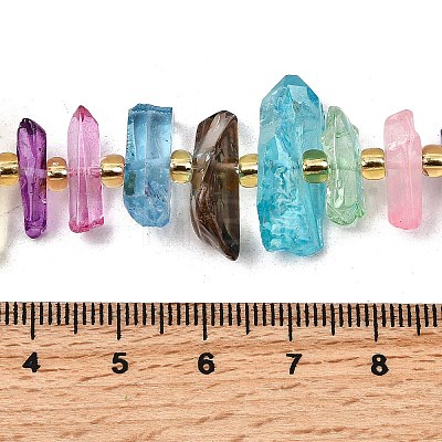 Natural Quartz Crystal Beads Strands X-G-F800-E09-1