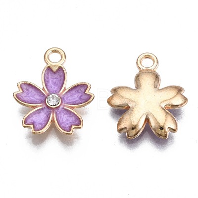 Alloy Enamel Pendants X-ENAM-N054-57-RS-1