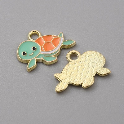 Alloy Enamel Pendants FIND-CJC0010-30LG-01-1