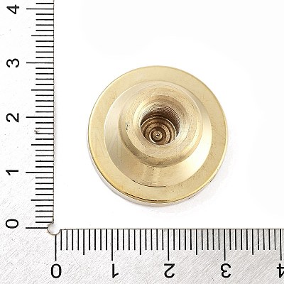 Texture Theme Roung Brass Stamp Head AJEW-M036-06K-G-1