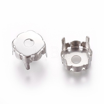 201 Stainless Steel Sew on Prong Settings X-STAS-L229-03B-1