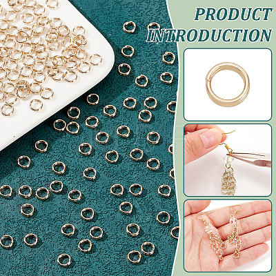 200Pcs Rack Plating Brass Split Rings KK-BC0013-85A-1