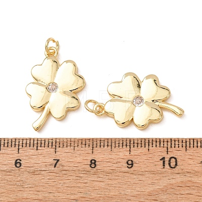 Brass Micro Pave Cubic Zirconia Pendants CU-CBA2F11-20E-G-1
