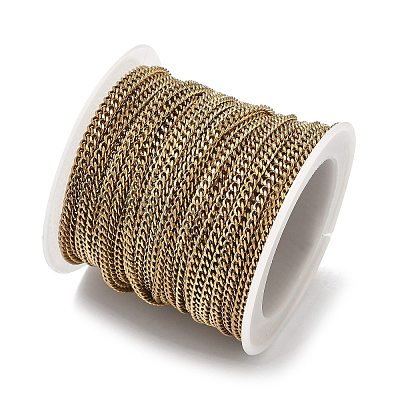 304 Stainless Steel Curb Chains CHS-K018-29G-1