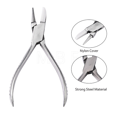 Steel Round Nose and Flat Nylon Jaw Pliers PT-Q006-02-1