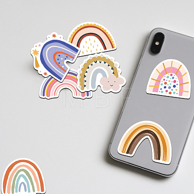 Cartoon Rainbow Paper Stickers Set DIY-M031-45-1