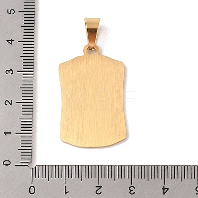 PVD Vacuum Plating 304 Stainless Steel Pendants STAS-M068-12G-1