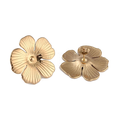 304 Stainless Steel Stud Earrings for Women EJEW-L283-019G-1