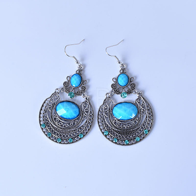 Bohemian Style Teardrop Alloy Dangle Earrings FS-WG803BC-03-1