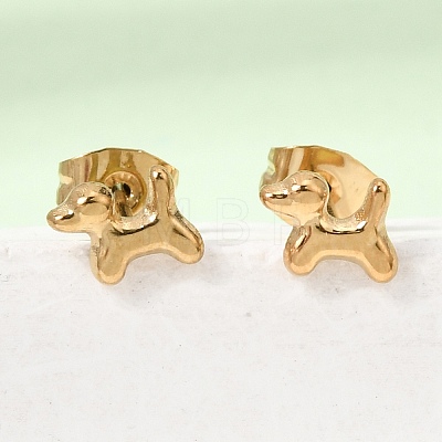 304 Stainless Steel Stud Earrings SA-CBABF3F-14G-01-1