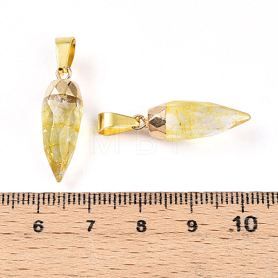 Natural Citrine Pendants G-N345-01B-1