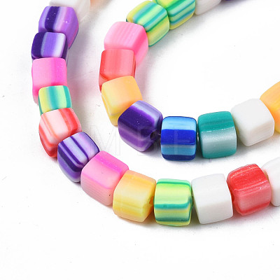 Handmade Polymer Clay Beads Strands CLAY-N008-060-05-1