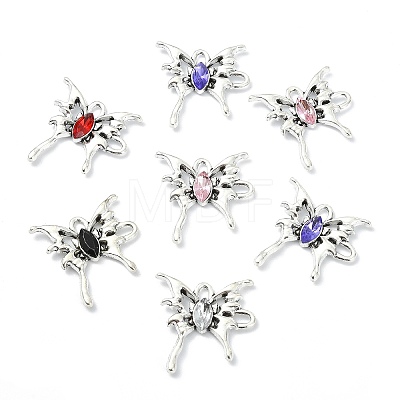 20Pcs 5 Colors Alloy Rhinestone Pendants FIND-CJ0005-88-1