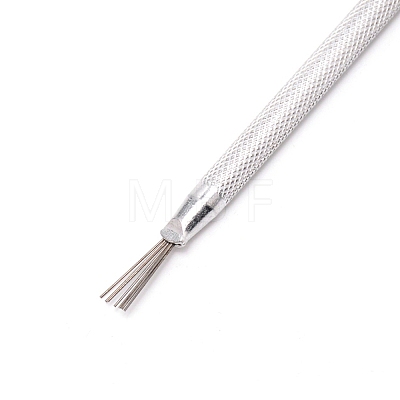 Carving Craft Stainless Steel 7 Pin Feather Wire Texture Pro Needle Pottery Tools DIY-WH0182-53-1