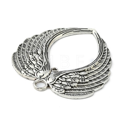 Tibetan Style Alloy Wing Large Pendants X-TIBEP-S100-AS-NR-1