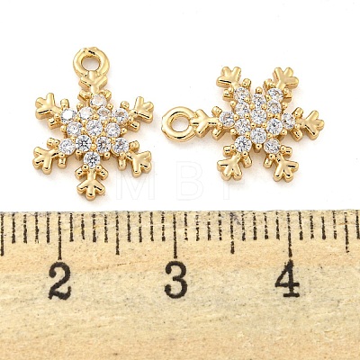 Brass Micro Pave Clear Cubic Zirconia Pendants FIND-Z044-09KCG-1