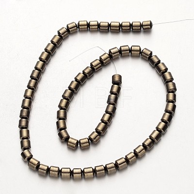 Electroplate Non-magnetic Synthetic Hematite Bead Strands G-F300-28-06-1