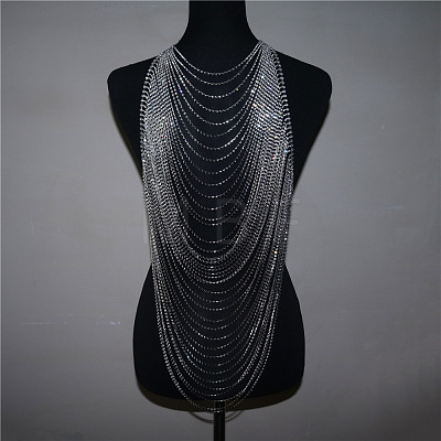 Alloy Crystal Rhinestone Multi-Layer Night Shop Sexy Body Chains WG459FD-01-1