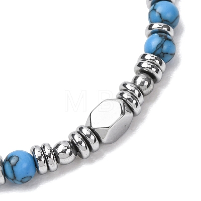 Adjustable 304 Stainless Steel Gemstone Beaded Bracelets FS-WG23DE2-12-1-1