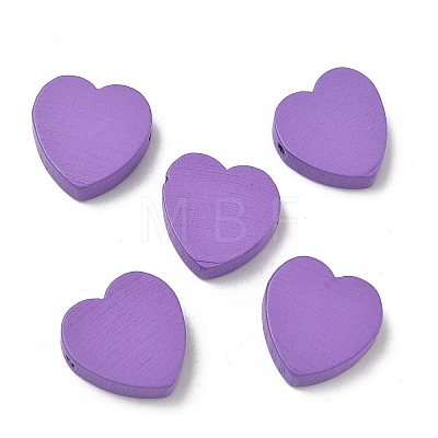 Spray Painted Wood Beads WOOD-L023-01A-1