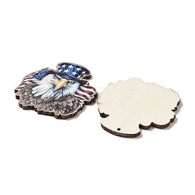 Spray Painted Wood Big Pendants WOOD-D028-01E-1