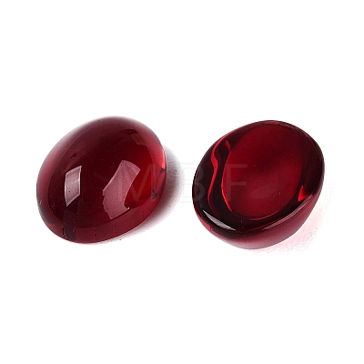 Transparent Glass Flat Back Cabochons GLAA-ZX009-01B-1