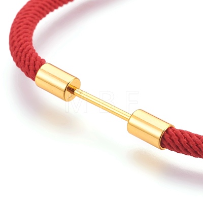 Cotton Twisted Cord Bracelet Making MAK-E665-10A-1